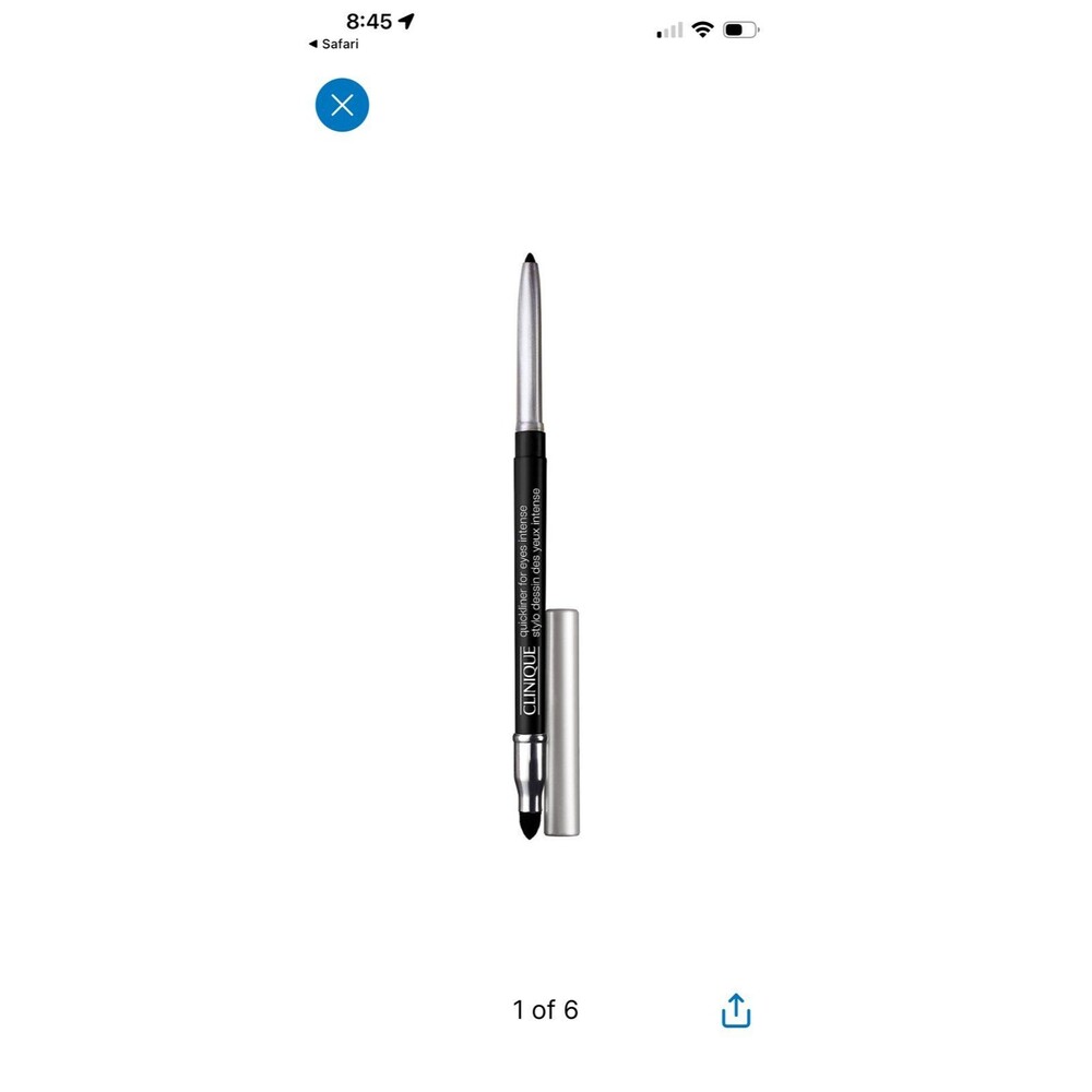 Clinique Quickliner for Eyes Intense - 09 Intense Ebony - NIB